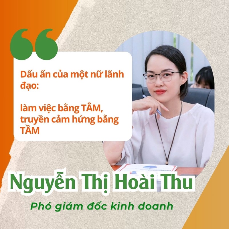 Cô Nguyễn Thị Hoài Thu làm việc bằng tâm, truyền cảm hứng bằng tầm